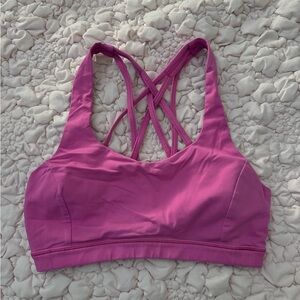 Lululemon Free to be Serene Bra, size 4 and pink color